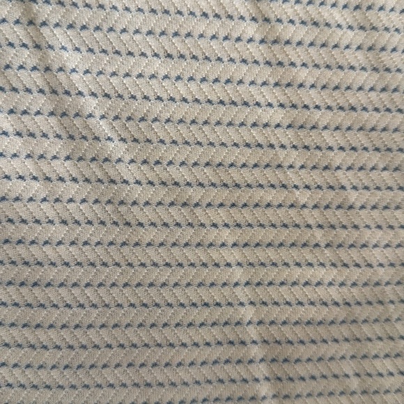 Marbas Made in Italy Polo Shirt Men XL Light Yellow Blue Stripe Golf Mesh Cotton - Picture 4 of 7